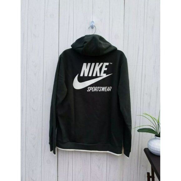 MEDIUM MEN'S NIKE HOODIE GREEN OBSIDIAN JACKET / FULL ZIP 940248-332 - Picture 1 of 5